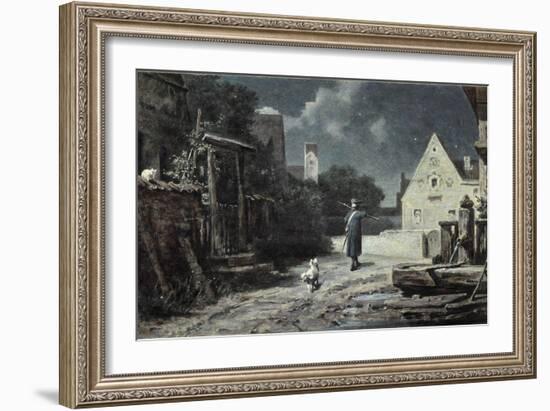 The Night Watchman-Carl Spitzweg-Framed Giclee Print