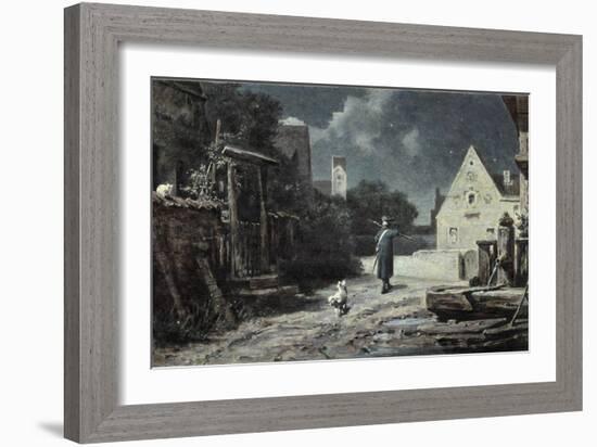 The Night Watchman-Carl Spitzweg-Framed Giclee Print