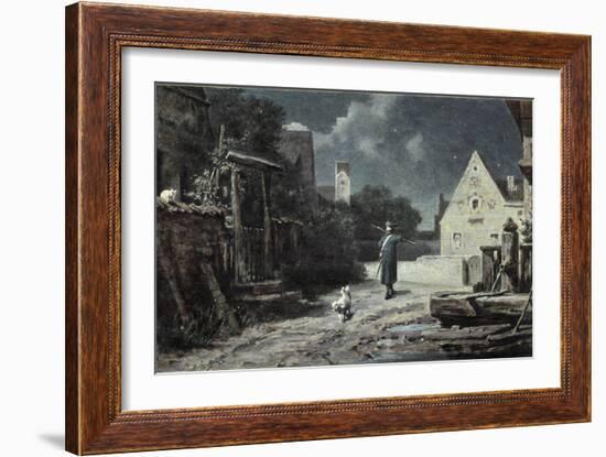 The Night Watchman-Carl Spitzweg-Framed Giclee Print