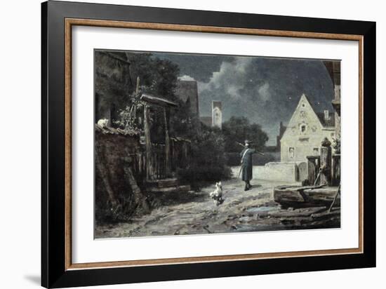 The Night Watchman-Carl Spitzweg-Framed Giclee Print