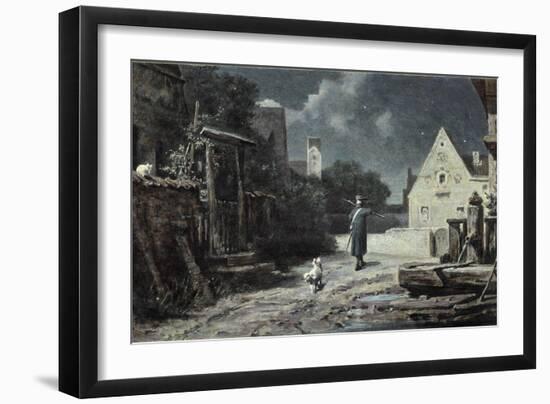 The Night Watchman-Carl Spitzweg-Framed Giclee Print