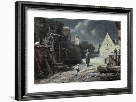 The Night Watchman-Carl Spitzweg-Framed Giclee Print