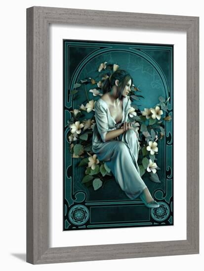 The Night-Atelier Sommerland-Framed Art Print