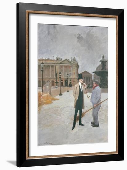 The Nighthawk-Jean Louis Forain-Framed Giclee Print