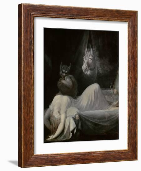 The Nightmare, Ca. 1790-91-Johann Henrich Fussli-Framed Art Print