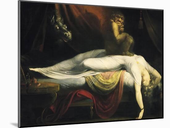 The Nightmare I, 1781-Johann Heinrich Fussli-Mounted Giclee Print