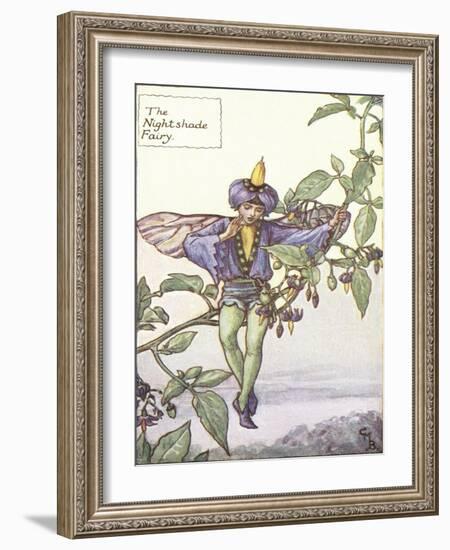 The Nightshade Fairy-Vision Studio-Framed Art Print