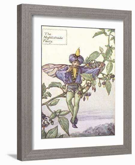 The Nightshade Fairy-Vision Studio-Framed Art Print