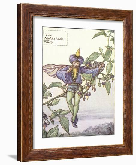 The Nightshade Fairy-Vision Studio-Framed Art Print