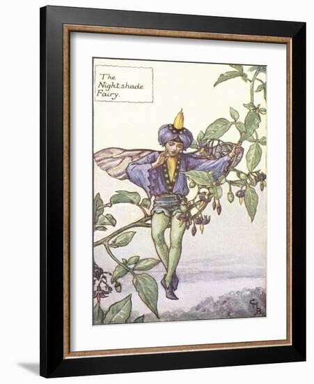 The Nightshade Fairy-Vision Studio-Framed Art Print