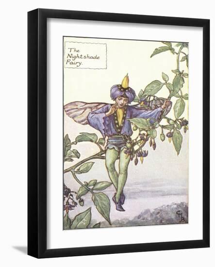 The Nightshade Fairy-Vision Studio-Framed Art Print