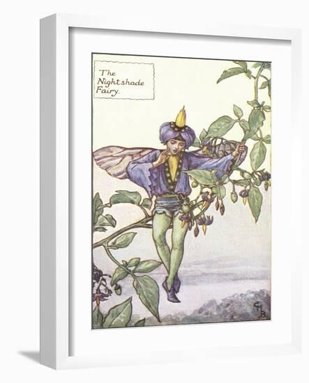 The Nightshade Fairy-Vision Studio-Framed Art Print