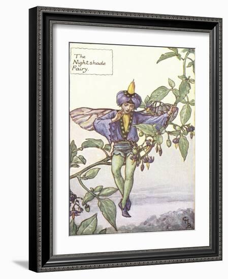 The Nightshade Fairy-Vision Studio-Framed Art Print