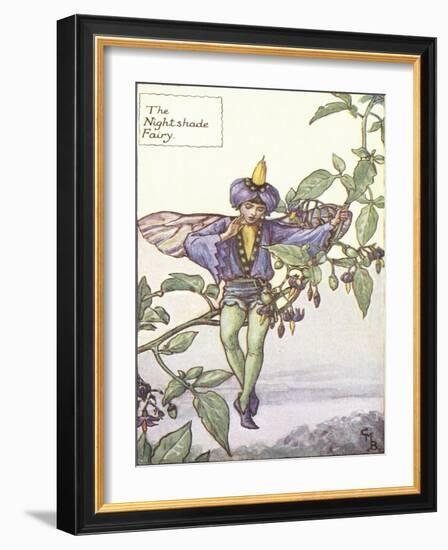 The Nightshade Fairy-Vision Studio-Framed Art Print