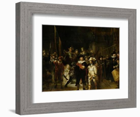 The Nightwatch, 1642-Rembrandt van Rijn-Framed Giclee Print