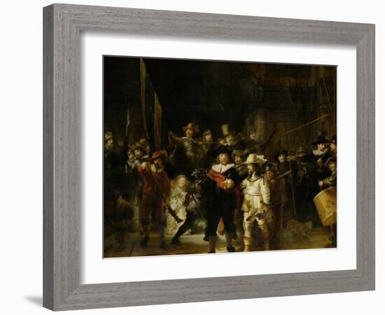 The Nightwatch, 1642-Rembrandt van Rijn-Framed Giclee Print