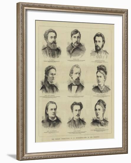 The Nihilist Prosecutions at St Petersburg, Some of the Prisoners-null-Framed Giclee Print