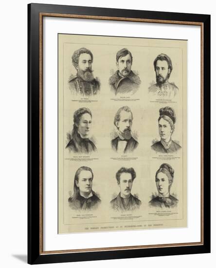 The Nihilist Prosecutions at St Petersburg, Some of the Prisoners-null-Framed Giclee Print