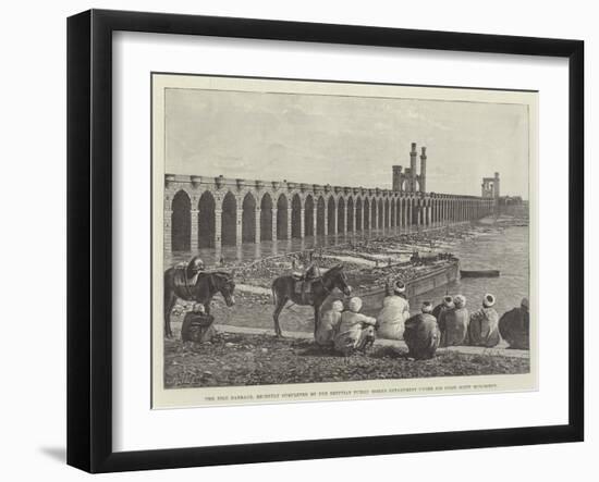 The Nile Barrage-null-Framed Giclee Print