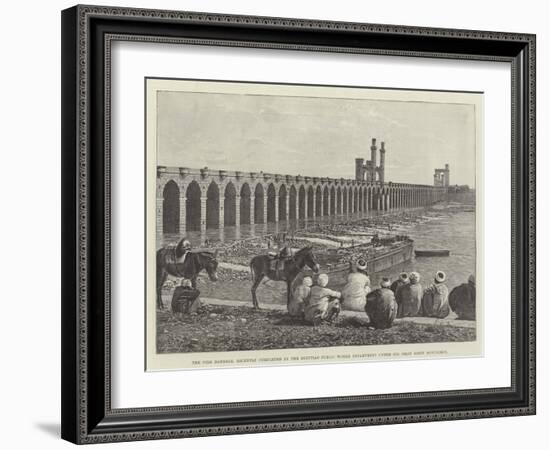 The Nile Barrage-null-Framed Giclee Print