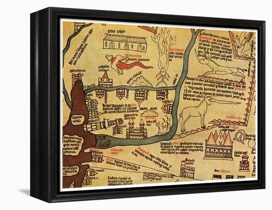 The Nile Delta, Egypt, C1280-null-Framed Premier Image Canvas