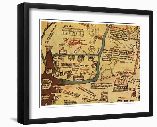 The Nile Delta, Egypt, C1280-null-Framed Giclee Print