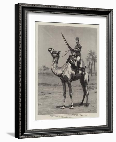 The Nile Expedition, a Sergeant of the Camel Corps-null-Framed Giclee Print