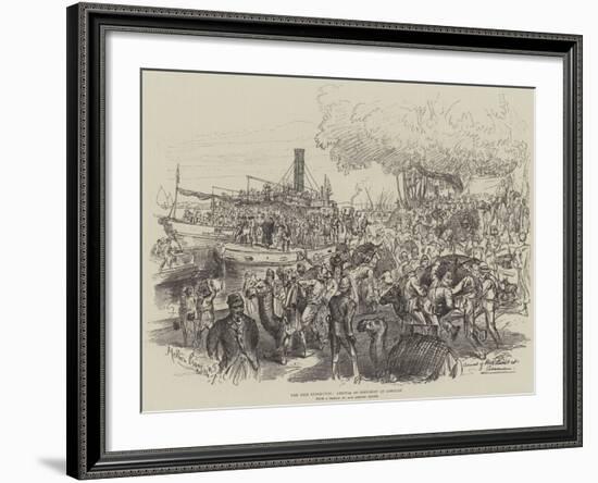 The Nile Expedition, Arrival of Post-Boat at Assouan-Melton Prior-Framed Giclee Print