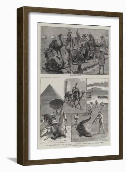 The Nile Expedition for the Relief of General Gordon, with the Camel Corps-William Ralston-Framed Giclee Print