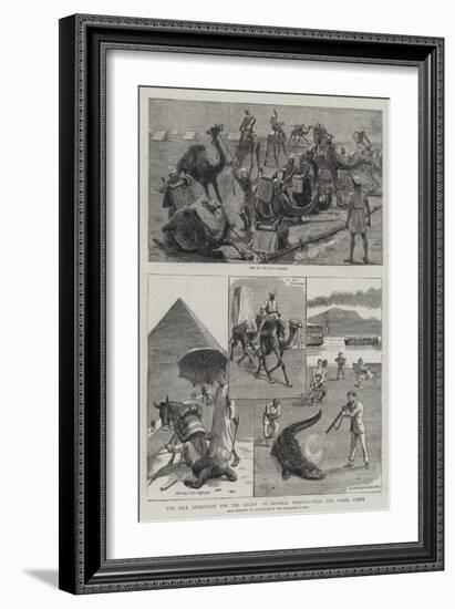 The Nile Expedition for the Relief of General Gordon, with the Camel Corps-William Ralston-Framed Giclee Print