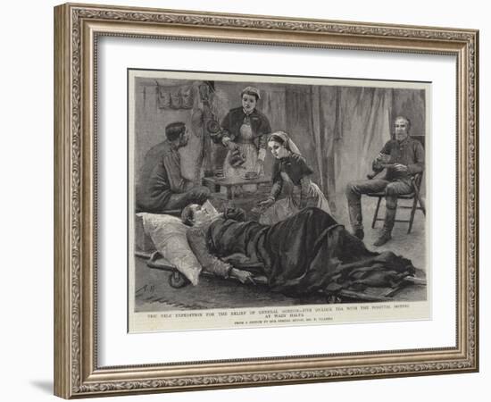 The Nile Expedition for the Relief of General Gordon-Arthur Hopkins-Framed Giclee Print