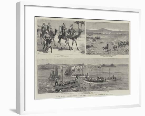 The Nile Expedition for the Relief of General Gordon-Charles Edwin Fripp-Framed Giclee Print