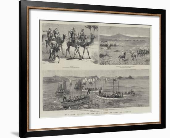 The Nile Expedition for the Relief of General Gordon-Charles Edwin Fripp-Framed Giclee Print