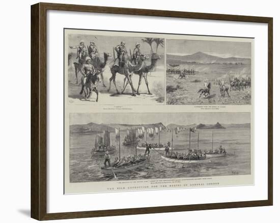 The Nile Expedition for the Relief of General Gordon-Charles Edwin Fripp-Framed Giclee Print