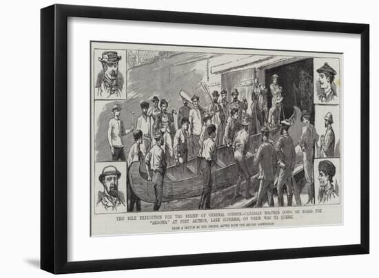 The Nile Expedition for the Relief of General Gordon-null-Framed Giclee Print