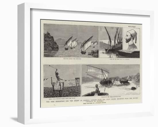 The Nile Expedition for the Relief of General Gordon-null-Framed Giclee Print