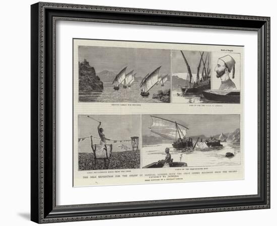 The Nile Expedition for the Relief of General Gordon-null-Framed Giclee Print
