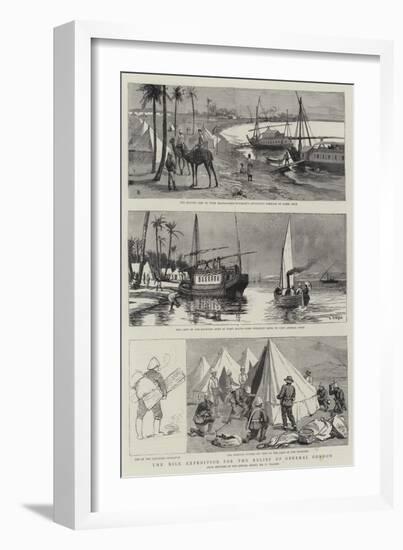 The Nile Expedition for the Relief of General Gordon-null-Framed Giclee Print