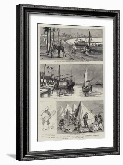 The Nile Expedition for the Relief of General Gordon-null-Framed Giclee Print