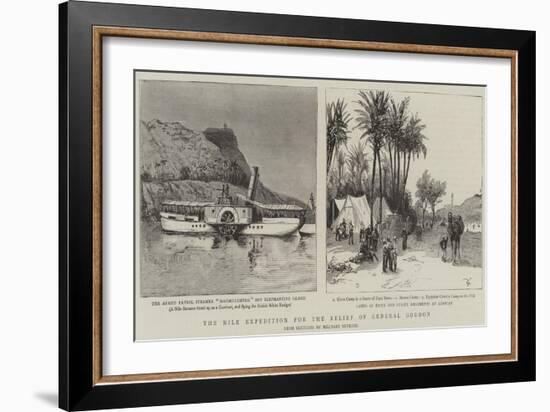 The Nile Expedition for the Relief of General Gordon-null-Framed Giclee Print