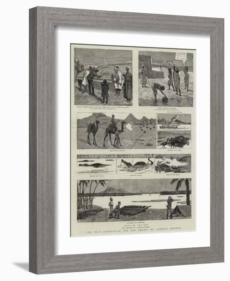 The Nile Expedition for the Relief of General Gordon-null-Framed Giclee Print