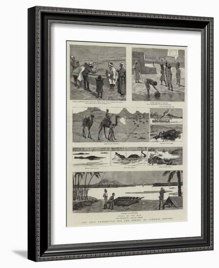 The Nile Expedition for the Relief of General Gordon-null-Framed Giclee Print