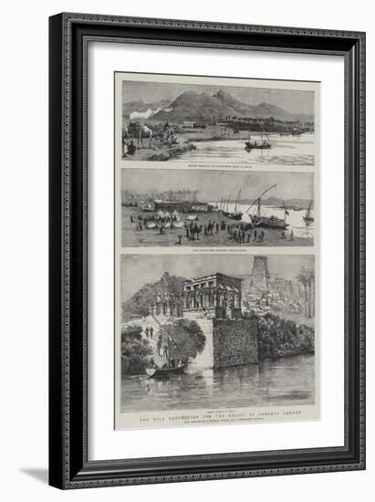 The Nile Expedition for the Relief of General Gordon-null-Framed Giclee Print