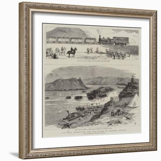 The Nile Expedition for the Relief of General Gordon-null-Framed Giclee Print