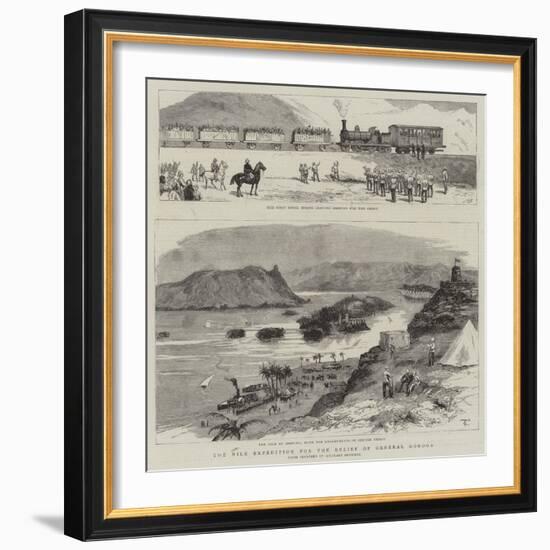 The Nile Expedition for the Relief of General Gordon-null-Framed Giclee Print