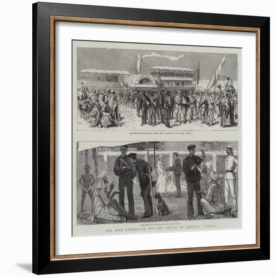 The Nile Expedition for the Relief of General Gordon-null-Framed Giclee Print