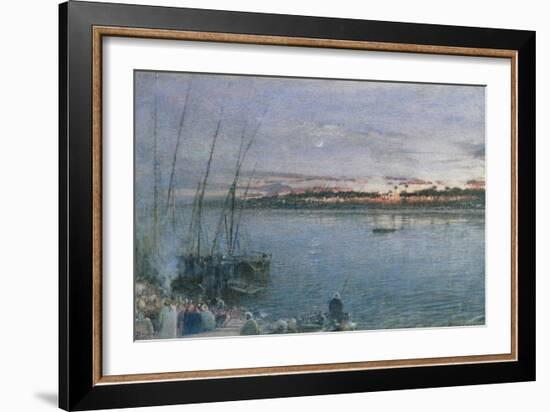 The Nile Ferry Boulac: the Nile Ferry-Albert Maignan-Framed Giclee Print