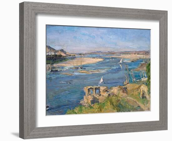 The Nile Near Aswan, 1914-Max Slevogt-Framed Giclee Print