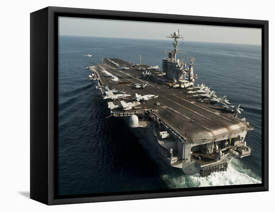 The Nimitz-class Aircraft Carrier USS John C. Stennis Transits the Arabian Sea-Stocktrek Images-Framed Premier Image Canvas
