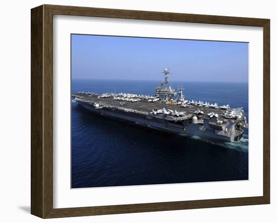 The Nimitz-class Aircraft Carrier USS John C. Stennis-Stocktrek Images-Framed Photographic Print